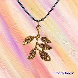 Tree branch charm necklace